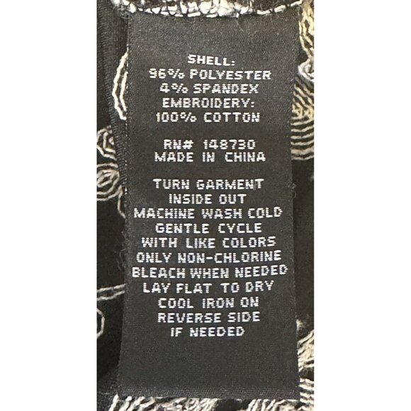 ECI New York Womens Classic Pencil Skirt Floral Embroidered Black Size 4 - Picture 9 of 11